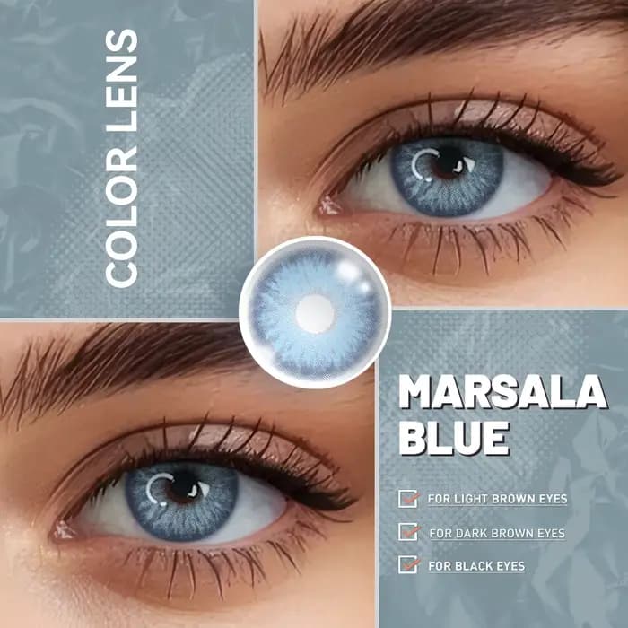 Lentilles de contact colorées vertes avec correction de la myopie, 1 paire de lentilles souples, acc