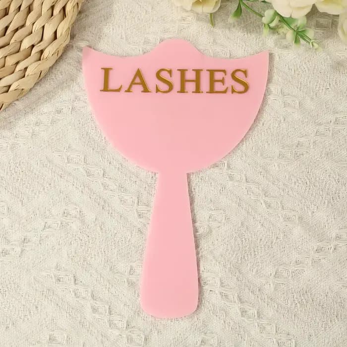 Miroir de poche pour technicien en extensions de cils, accessoire photo, outil de présentation d'ext