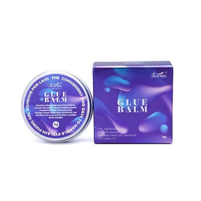Colle Solide Transparente pour Repasser les Cils, Fiospharina, Non Irritante, Parfumée, Baume, 12g