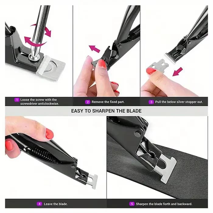 Coupe-ongles en forme de U en acier inoxydable, 1 pièce, coupe-ongles de précision pour manucure et