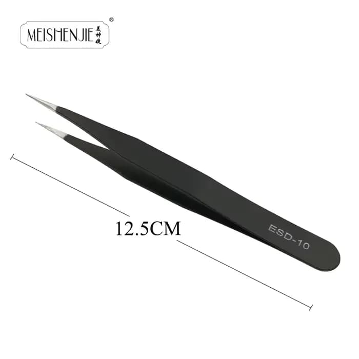 MEISHENJIE-Pince à épiler en acier inoxydable pour faux cils, outil de maquillage pour extensions d'