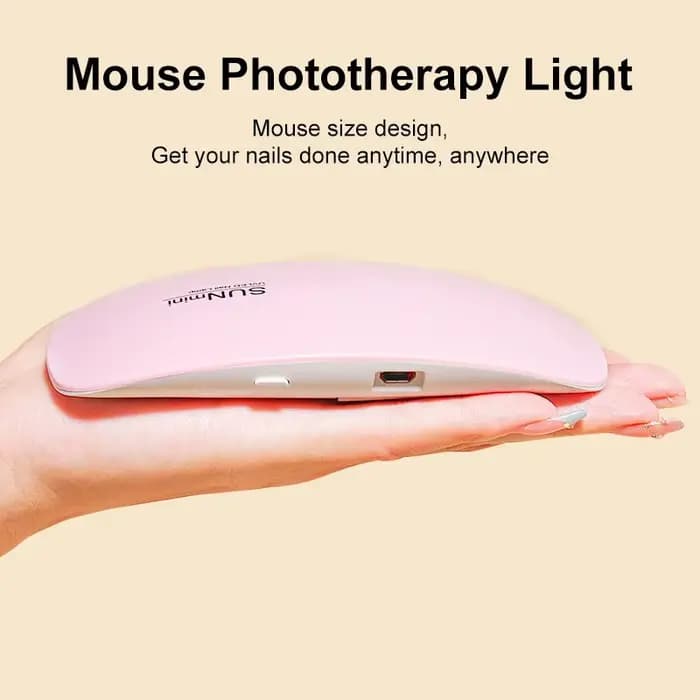 Mini Sèche-Ongles Portable 6W, Lampe de Manucure UV à Usage Domestique, pour le vaccage du Verhérita