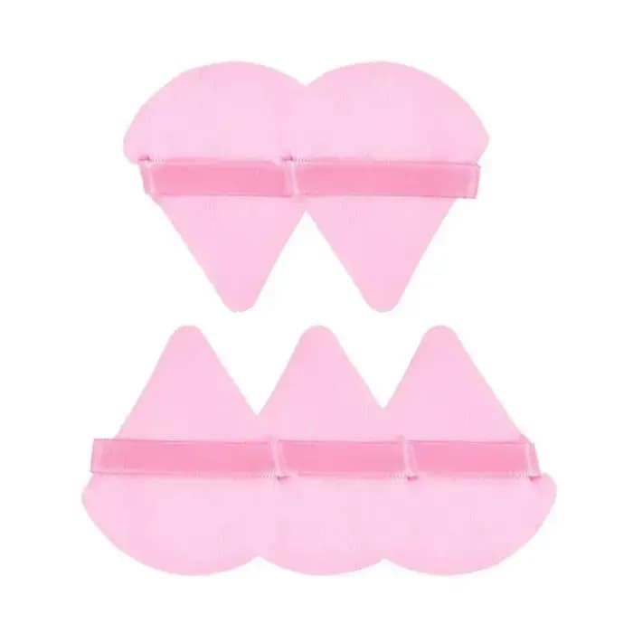 3/5/6 pièces Triangle bouffée de poudre pour poudre libre liquide cosmétique doux en peluche bouffée
