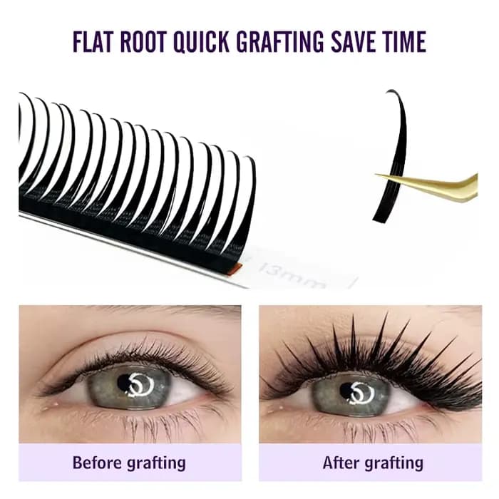 NATUHANA nouveau 0.07mm Extension de cils humides Manga vaporeux Cosplay Type pointes Extensions de