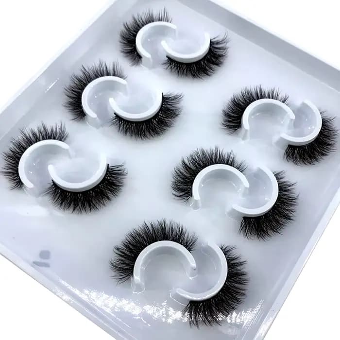 Nouveau 6 paires 10-25mm faux cils 100% cils de vison cils de vison naturel Volume dramatique Extens