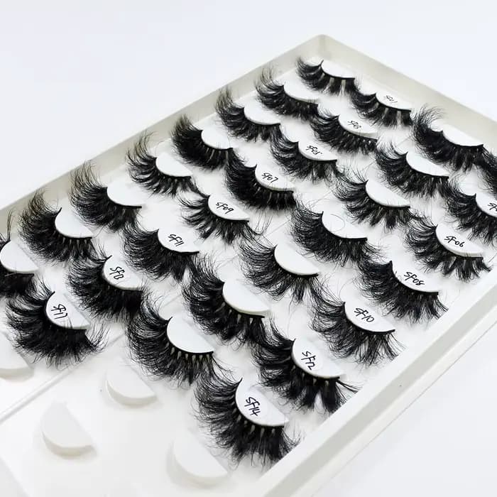 Cils en vison 5/10/30/50 paires, cils longs de 25mm, vaporeux, en vrac, maquillage 25mm, vente en gr