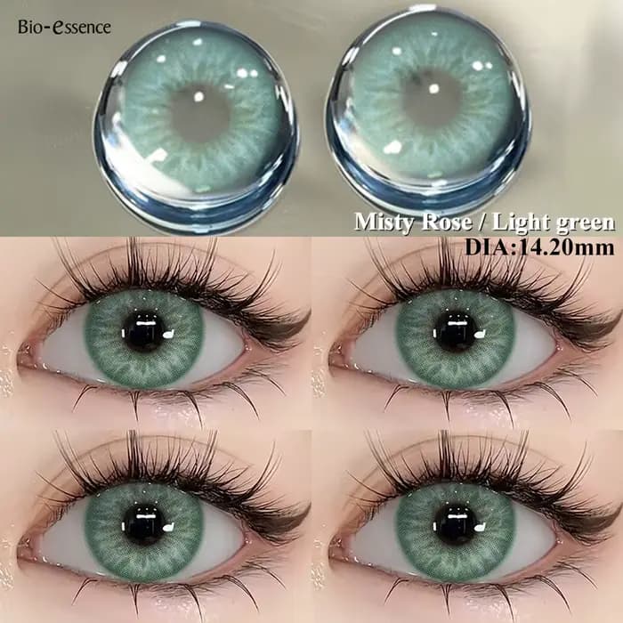 Lentilles de contact vertes bio-essense pour les yeux lentilles de contact colorées naturelles yeux