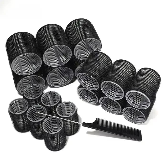 Rouleaux de bouclage de cheveux de différentes tailles pour la coiffure paresseuse bricolage, bigoud