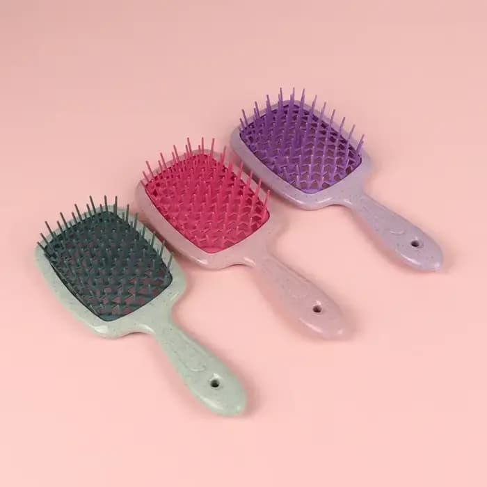 Peigne à coussin d'air creux antistatique sec et humide, double usage, cheveux moelleux, Massage de