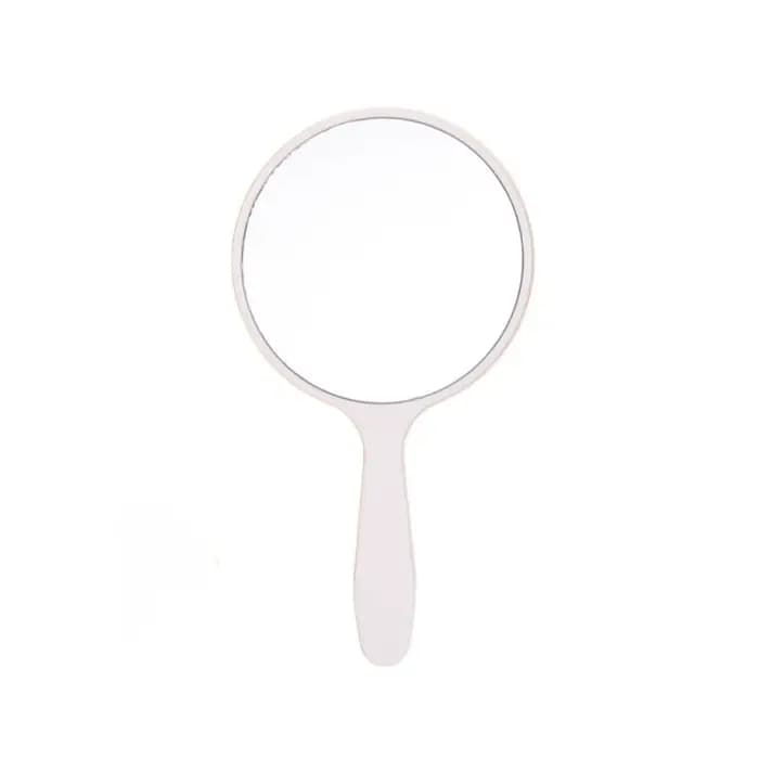 Petit miroir de maquillage portable anti-chute avec poignée, bricolage durable, rond, déterminer, ch