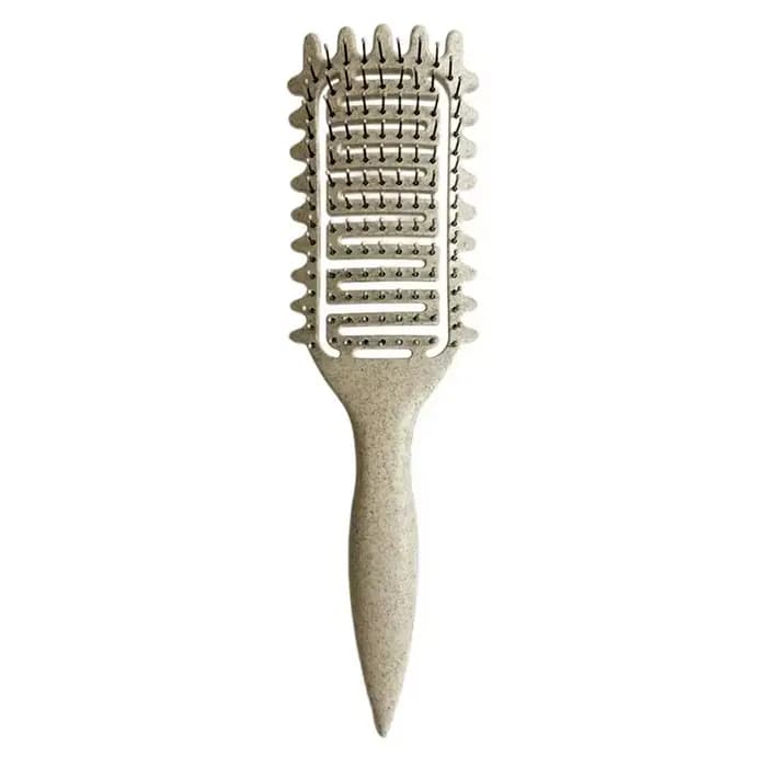 Brosse coiffante pour définir les boucles, brosse à cheveux creuse pour démêler les cheveux, peigne