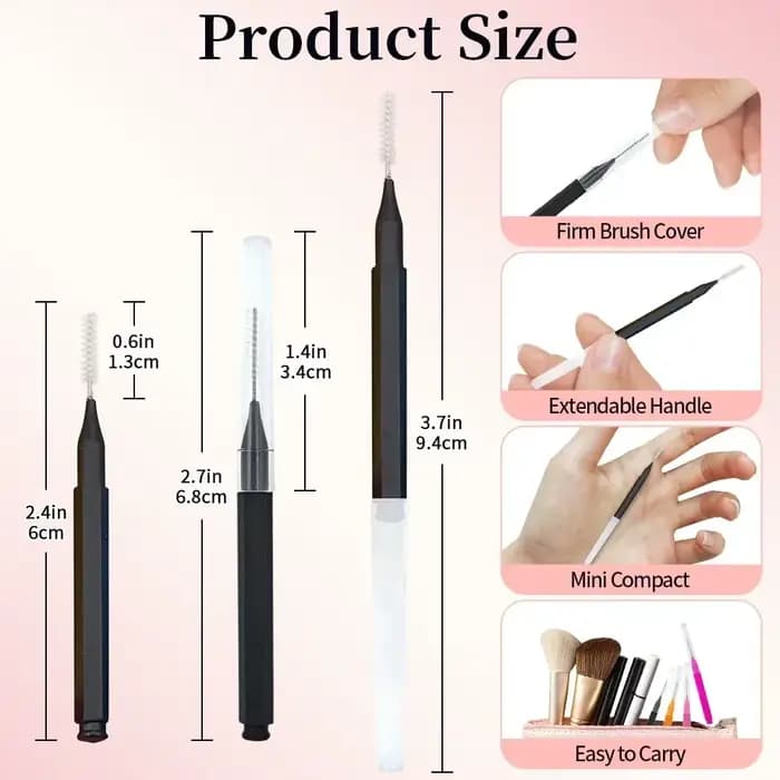 Mini brosse à sourcils jetable, 5/10/50 pièces, brosses de levage des sourcils, Micro brosse à cils