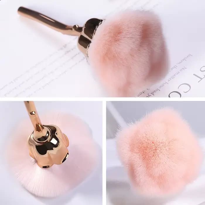 Brosse douce en forme de Rose pour manucure, brosse anti-poussière pour Nail Art, vernis Gel, nettoy