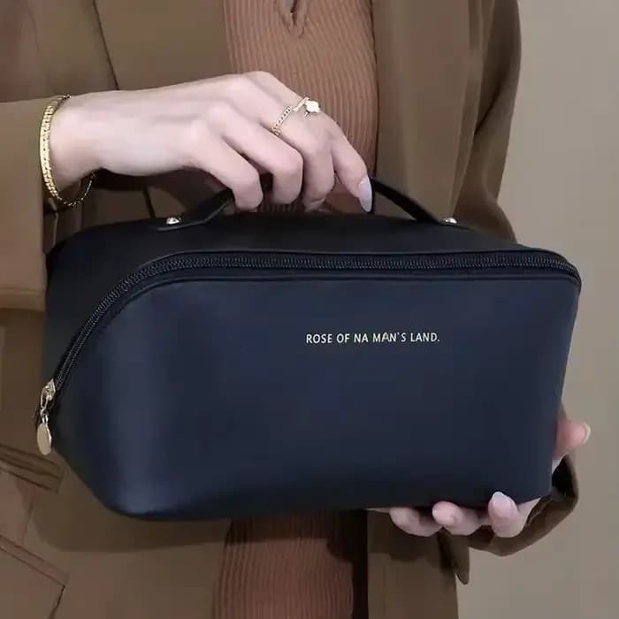 Organisateur de maquillage trousse de toilette féminine sac trousse de maquillage pochette de rangem