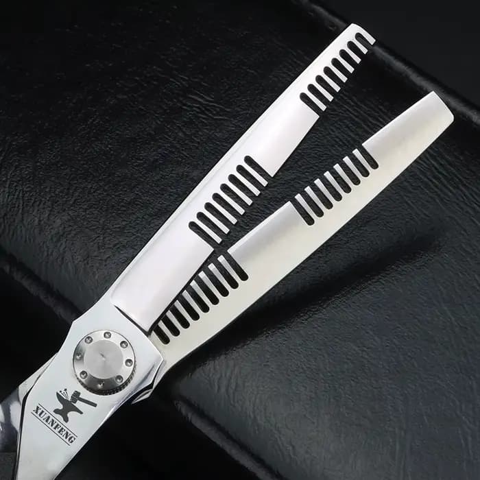 Ciseaux de coupe et d'amincissement des dents à double face, Japon, Unique, 440C
