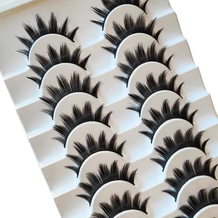 Faux cils de vison longs faits à la main, cils d'apparence spectaculaire, outils cosmétiques, maquil