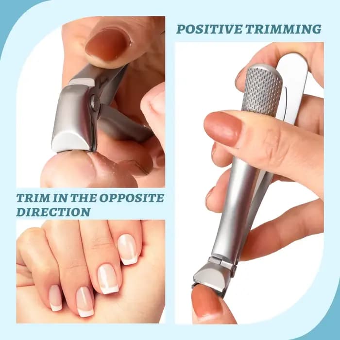 Coupe-ongles pliant pour une coupe facile des ongles épais, des ongles durs, en acier inoxydable, no