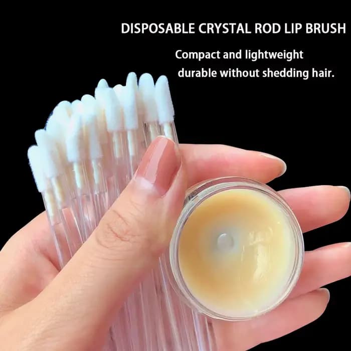 Brosse à lèvres en cristal, applicateur de brillant à lèvres, baguettes, vente en gros pour Kits d'o