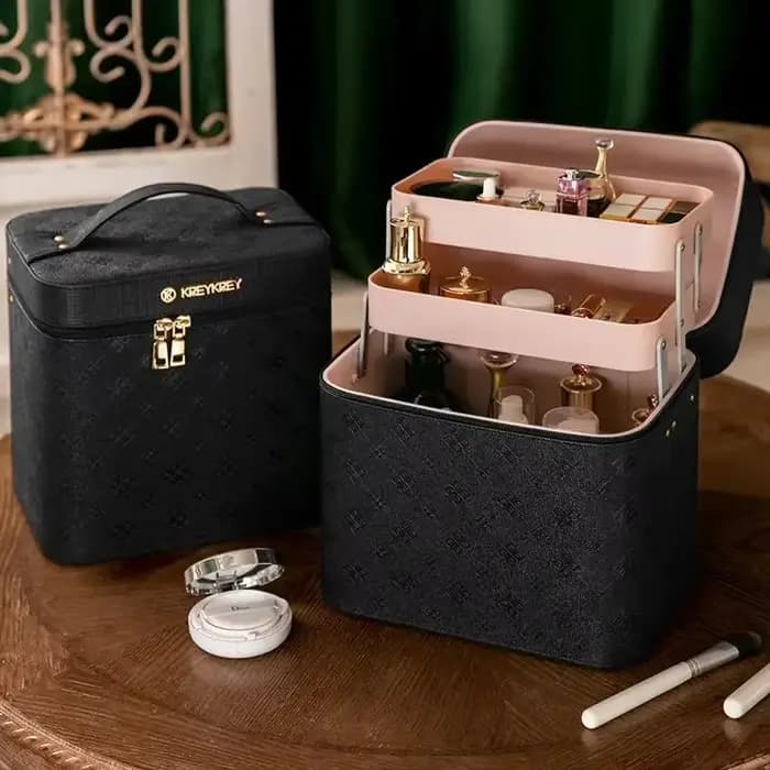 Trousse de maquillage professionnelle pour femme, étui à cosmétiques, boîte de rangement de maquilla