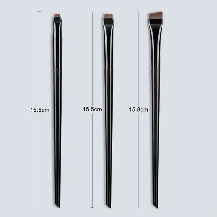 3 pièces/ensemble lame Eyeliner brosse sourcil brosse Portable plat fin Eye Liner sourcils Contour p