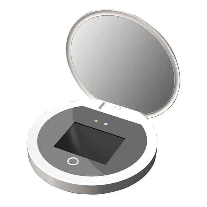  Miroir de Maquillage LED TJMIR Portable et Lumineux, Miroir de Voyage Intelligent avec Éclairage