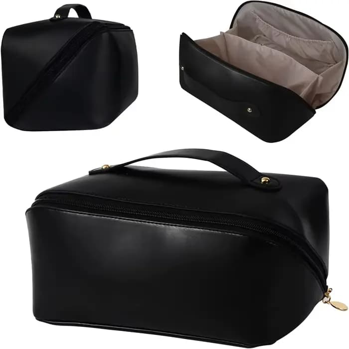Trousse de maquillage personnalisée, sac à cosmétiques de voyage brodé personnalisé, cadeaux de noël