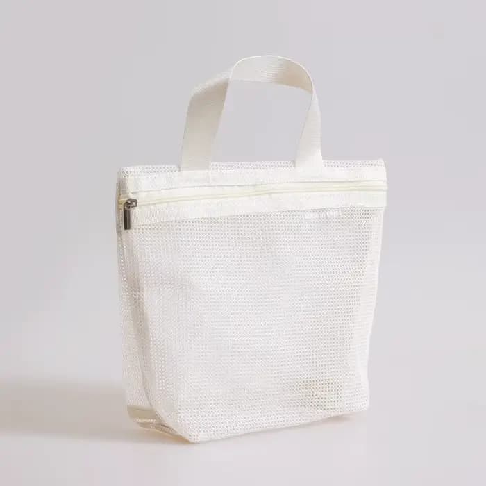 Trousse de Toilette en Maille Portable – Organisateur de Maquillage de Voyage pour Douche, Salle de