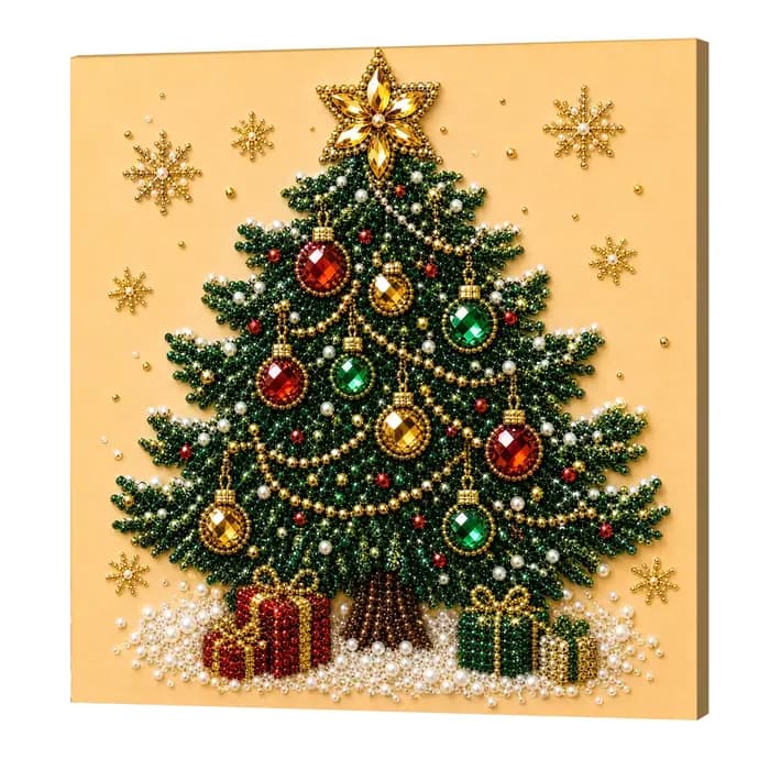 Kit d'art de peinture au diamant et perles DIY pour Noël avec cadre, artisanat d'art en perles de No