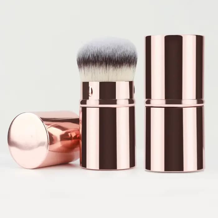 Kabuki – brosse de fond de teint rétractable, brosse de maquillage multifonctionnelle Portable de vo