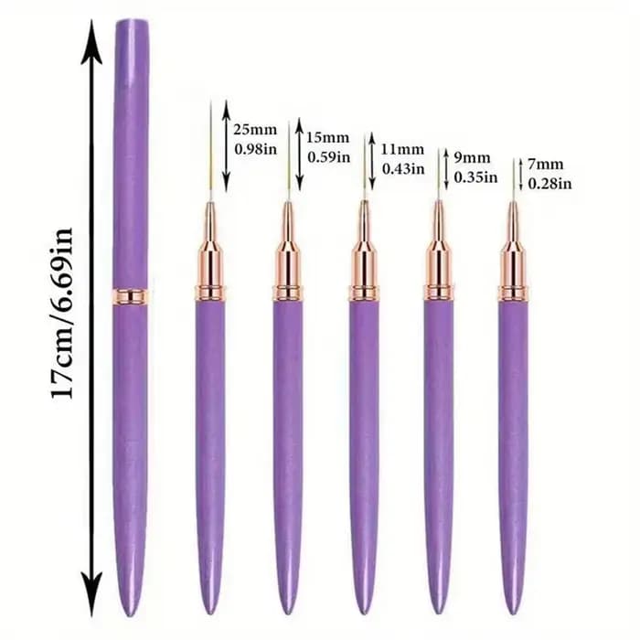 LINMANDA Nail Art Liner pinceaux pour longues lignes Liner brosse Gel vernis peinture ongles concept