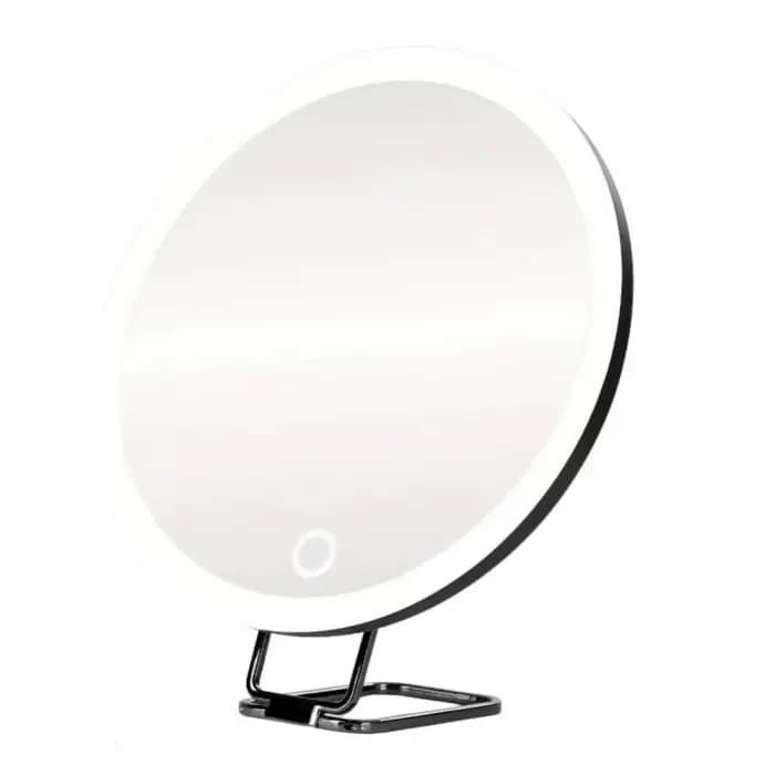 Miroir Grossissant sur Pied Réglable à 360 ° avec Lumière, Haute Définition, Pliable, Loupe Lumineus