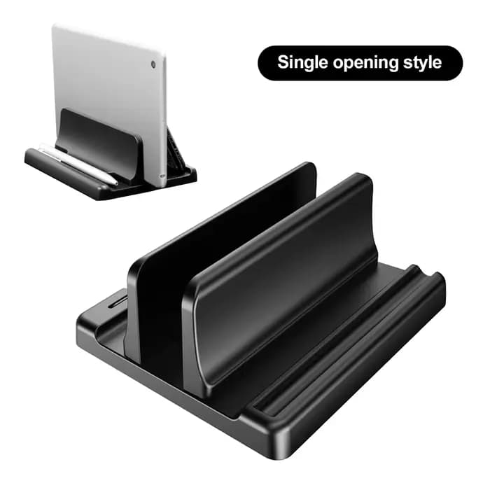 Support vertical pour ordinateur portable en ABS, permettant de gagner de la place sur le bureau, fa