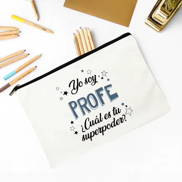 Meilleur professeur du monde espagnol imprimé voyage articles de toilette organisateur enseignant ca