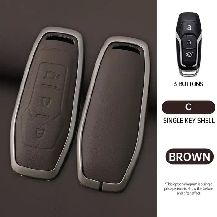 Ceyes Auto Fob télécommande intelligente 3 4 coque de couverture en Fiber de carbone accessoires de