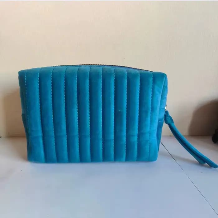 Trousse à cosmétiques en velours de grande capacité, trousse de toilette de voyage pratique