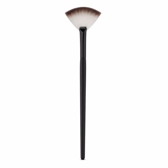 Brosse à reflets en forme d'éventail, brosse de Contour, brosse de maquillage pour le visage, poudre