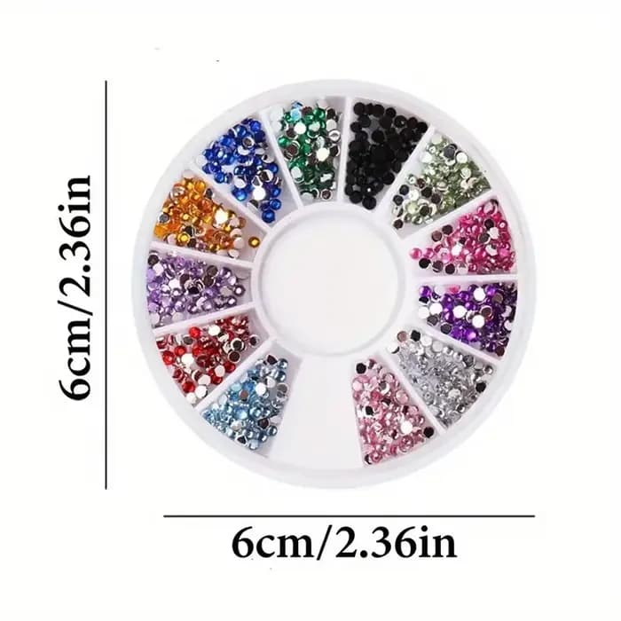 Pièces pour ongles, strass à paillettes, pierres précieuses en cristal, bijoux, perles, accessoires