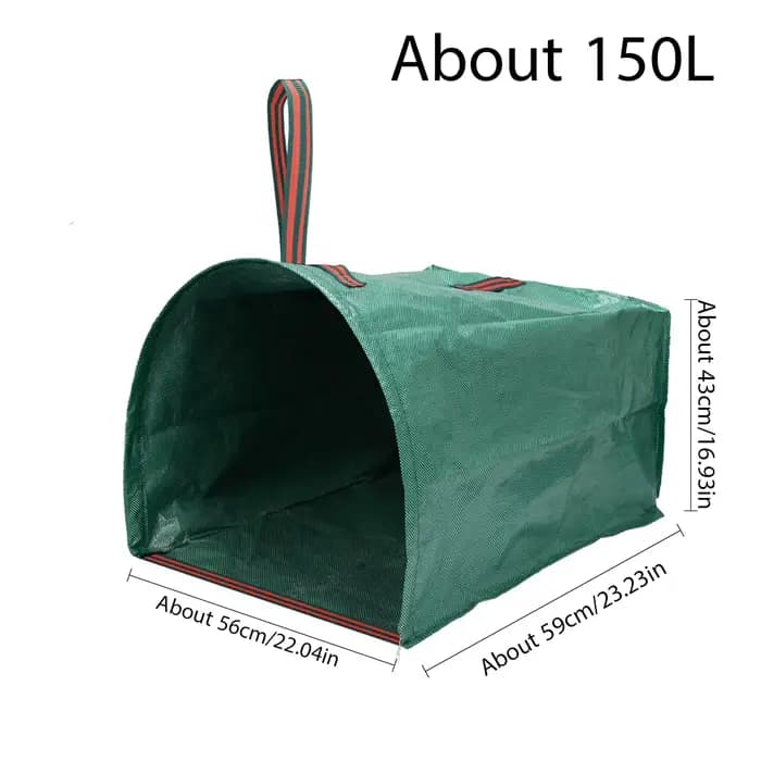 Sac de jardinage pour déchets, grands outils de cueilleur de feuilles, sacs poubelles réutilisables,