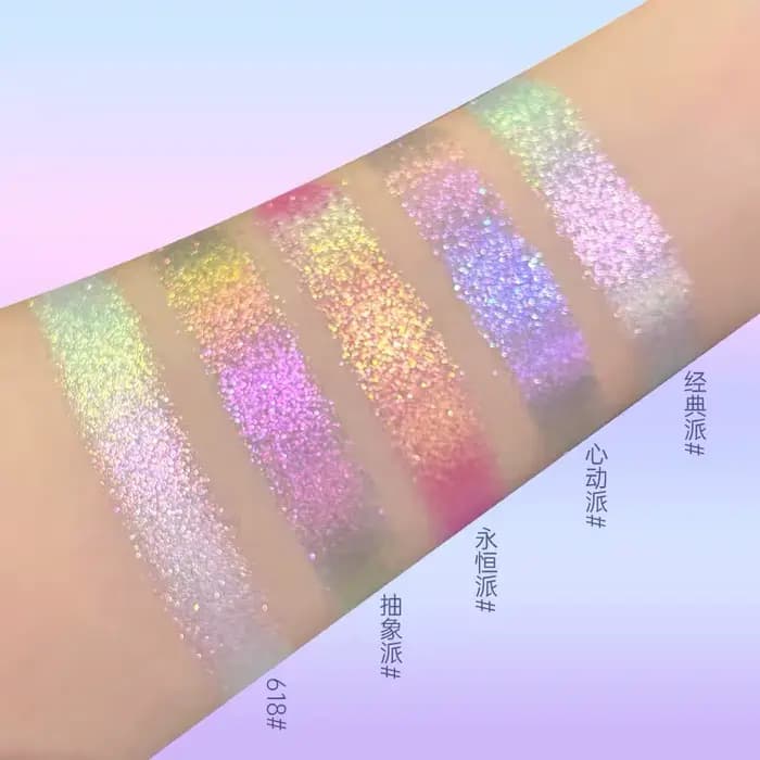 Sheeneffect Chameleon fard à paupières couleur unique maquillage pour les yeux super scintillant lon