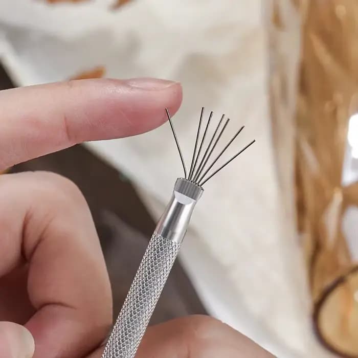 Liner à ongles à 7 broches, outils d'art des ongles, lignes à rayures en acier inoxydable, stylos po