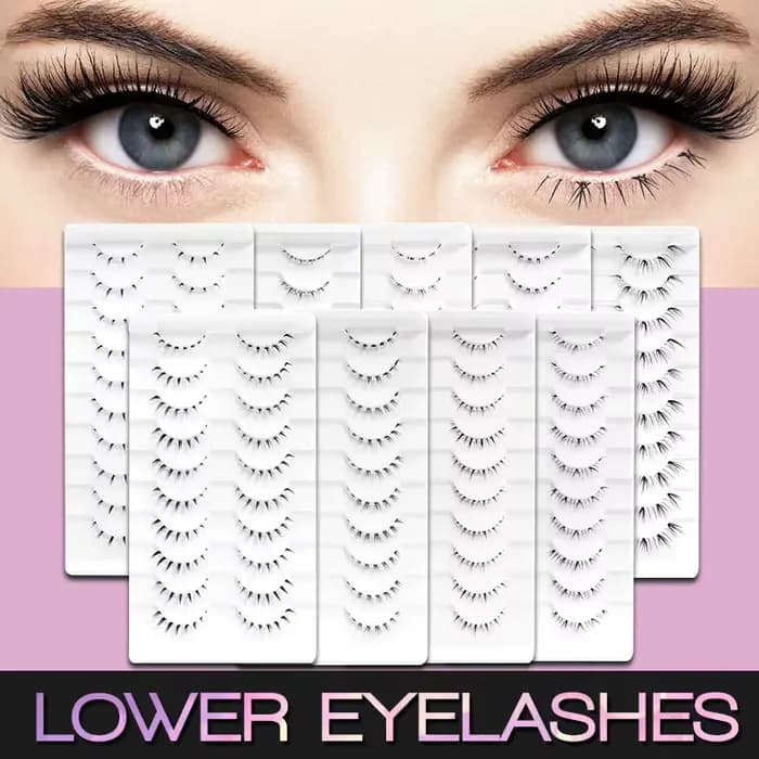 VIPUDA cils inférieurs 5/10 paires yeux coréens naturels Manga cils inférieurs grappe bande transpar