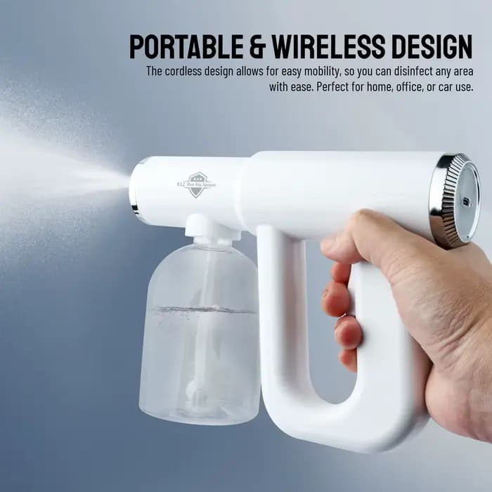 Bouteille de pulvérisation Nano à lumière bleue de 300ML, pistolet de pulvérisation à vapeur électri