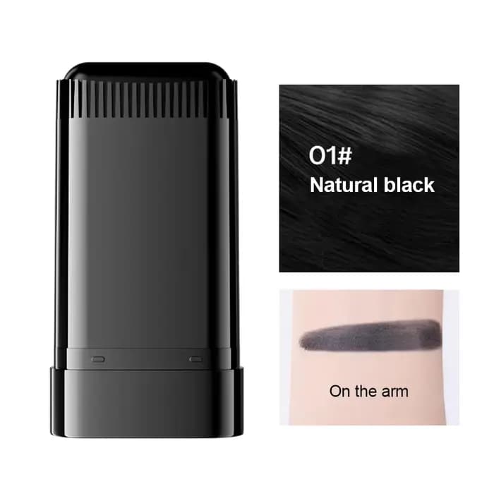 Peigne applicateur de embaupour cheveux, outil de coloration, portable, couvrant naturel, gris, bros