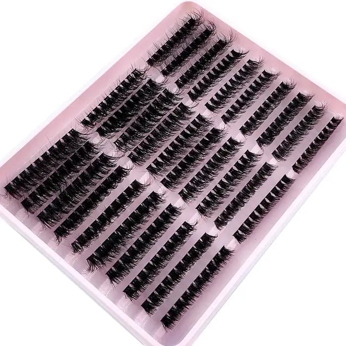 HBZGTLAD 290/300 pièces grappes de cils épais moelleux D/DD cils individuels vaporeux 60/80/100 méla