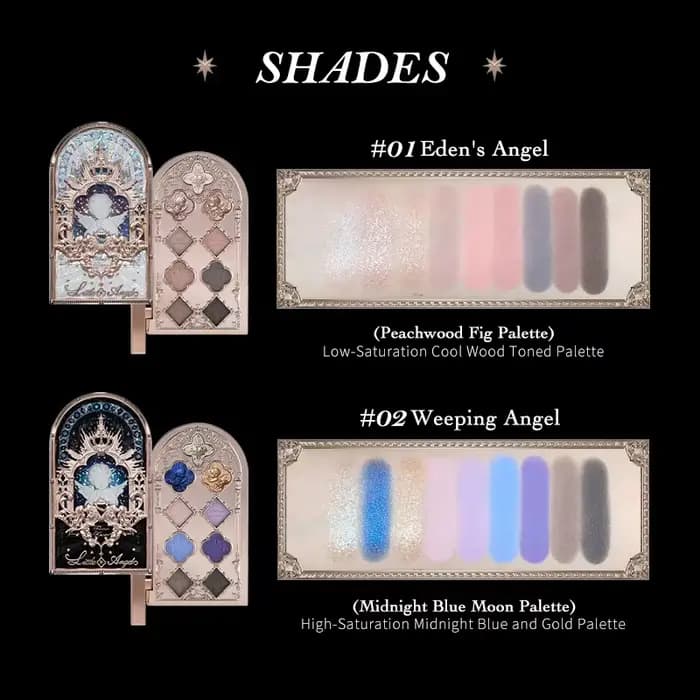 Petite fleur d'ange sait Palette de fard à paupières paillettes pour les yeux Palette de maquillage