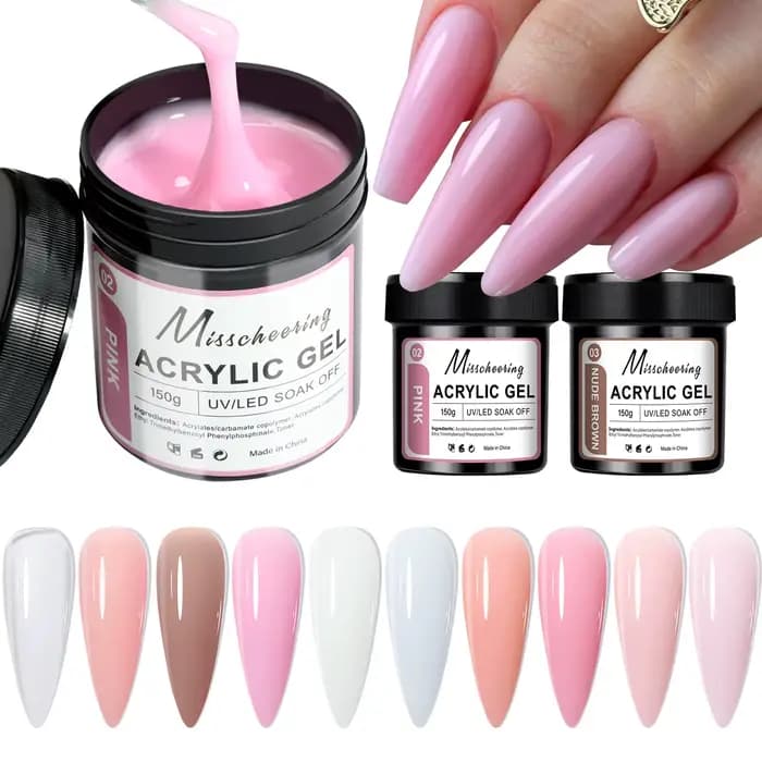 Vernis d'extension d'ongles en Gel acrylique Semi-Permanent UV/LED, grande capacité, adapté au Desig