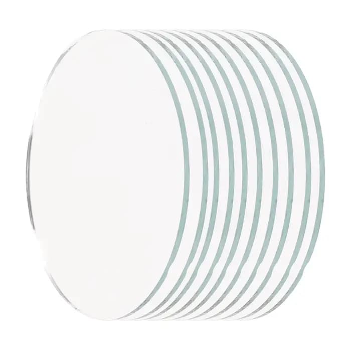 10 miroirs compacts en verre incassable, forme Hello Tiny Circle, pour le maquillage