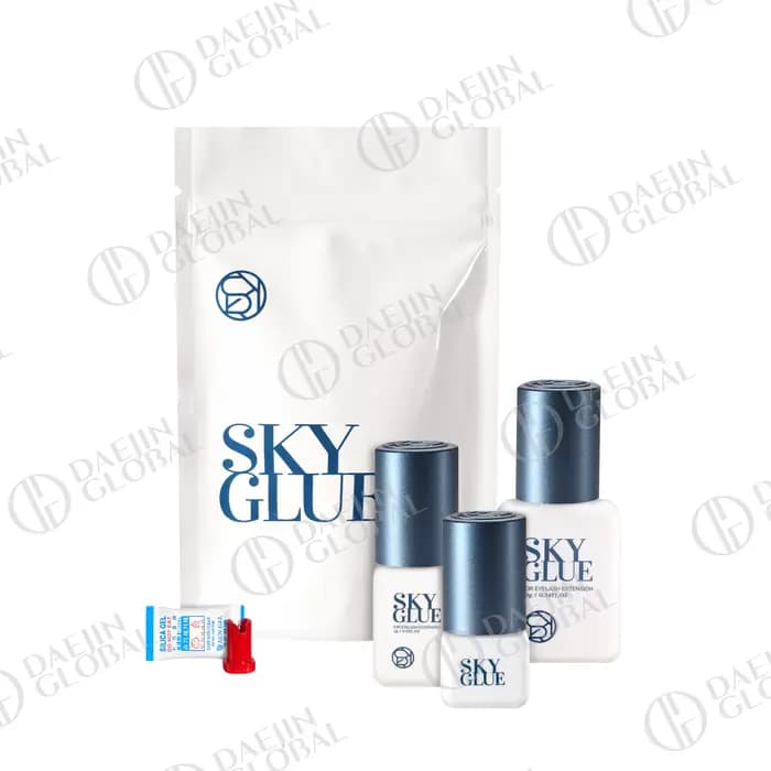 Extensions de cils coréennes originales, colle Sky avec capuchon rouge, temps de séchage de 1 à 2 se