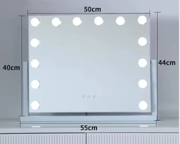 Miroir Maquillage Avec 17 Ampoules LED Miroir Maquillage Pour Coiffeuse Miroir De Courtoisie Avec Ec