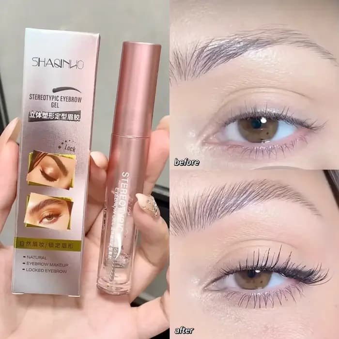 Eyebloggstyling Gel Transparent Imperméable, Longue Durée, FiosphBrow, Crème Regina, Maquillage, Liq